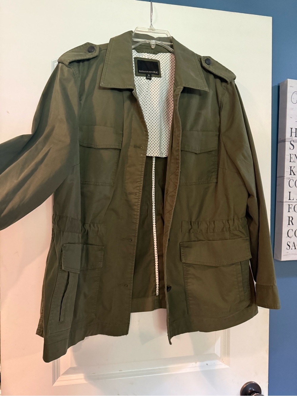 Banana Republic Factory Military-Style Olive Utility Jacket